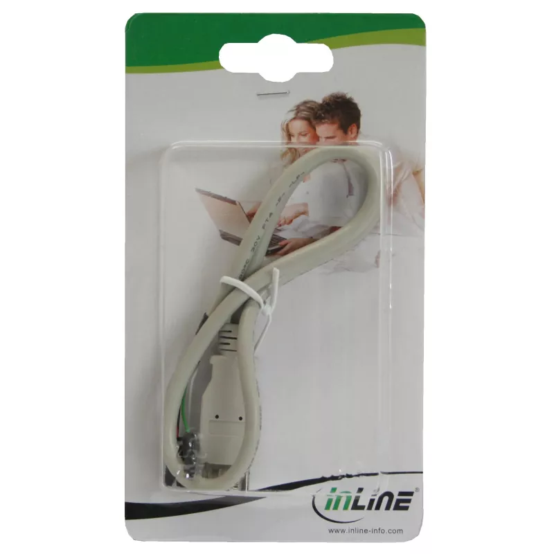 InLine USB 2.0 Adapter Kabel Buchse Typ A / Pfostenstecker, 0,40 m