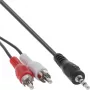 Audiokabel 2x Cinch-Stecker / 3,5 mm Stereo-Klinkenstecker 1,5 m InLine 89939S