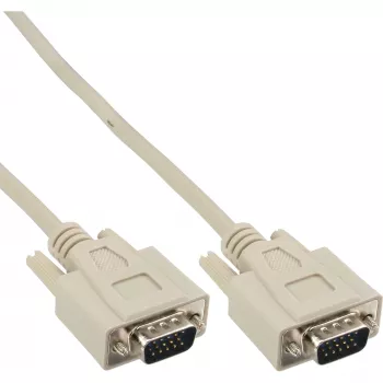 VGA-Kabel 15 Pin HD Stecker/Stecker beige 2m InLine 17712