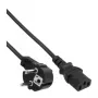 InLine Stromkabel, CEE 7/7 gewinkelt / 3-polig IEC C13 Stecker, 7m