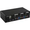 InLine Desktop KVM Switch, 2-Port, HDMI, USB 3.0 Hub, mit Audio