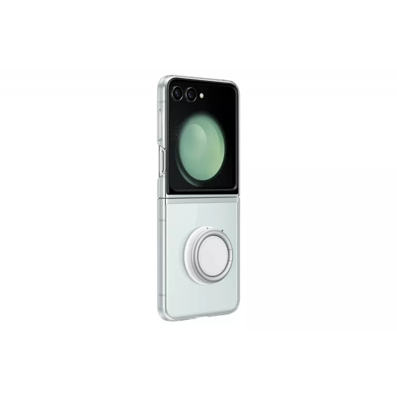 Flip Hülle Samsung für Galaxy Z Flip5 EF-XF73KKTEGWW — transparent, für 6,7 Zoll (17 cm) Bildschirm
