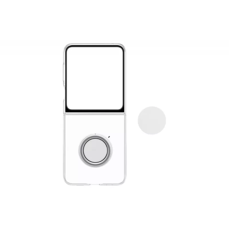 Flip Hülle Samsung für Galaxy Z Flip5 EF-XF73KKTEGWW — transparent, für 6,7 Zoll (17 cm) Bildschirm
