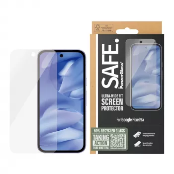 PanzerGlass SAFE. by ® Displayschutz Google Pixel 9a | Ultra-Wide Fit