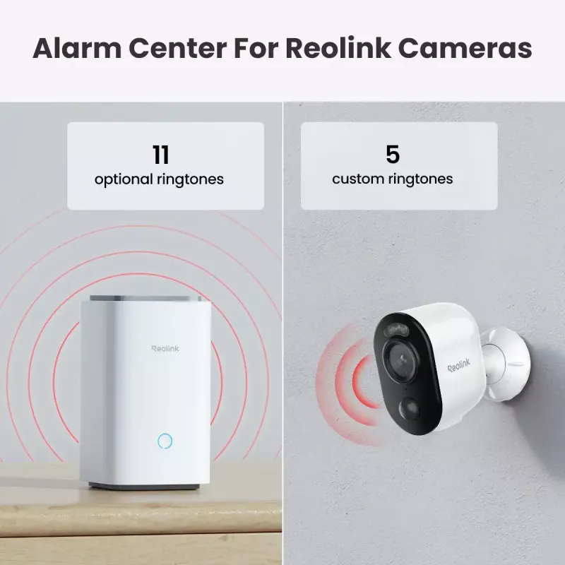 Basiseinheit Reolink Hub 1 mit 2x Argus Series B310 Indoor Weiß