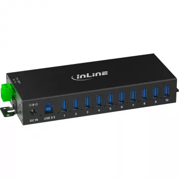 InLine 35396C Interface-Hub USB 3.2 Gen 1 (3.1 Gen 1) Type-B 5000 Mbit/s Schwarz