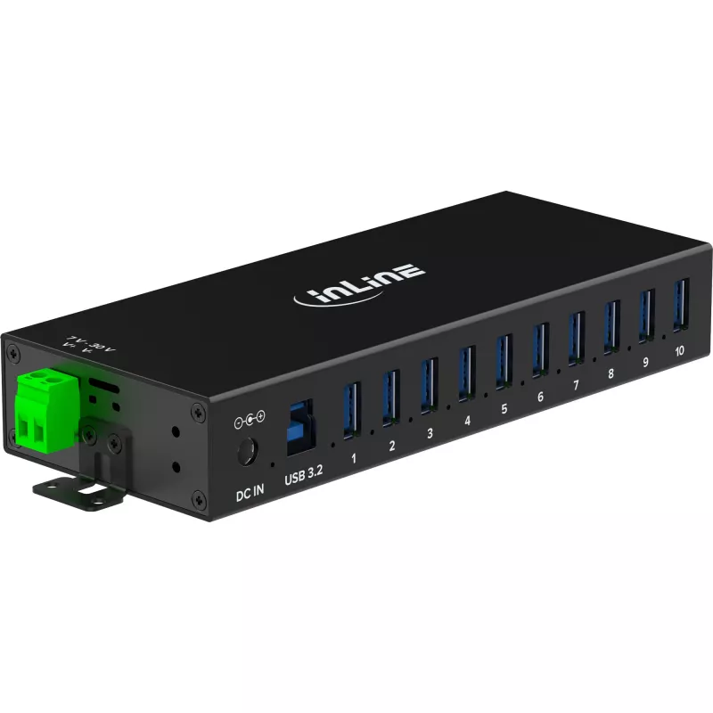 InLine 35396C Interface-Hub USB 3.2 Gen 1 (3.1 Gen 1) Type-B 5000 Mbit/s Schwarz