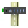 InLine 35396A Interface Hub USB 3.2 Gen 1 (3.1 Gen 1) Type-B 5000 Mbit/s Schwarz