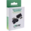 InLine 33446T Kabeladapter USB Type-E Key A, 20-polig USB 3.0 Header, 19-polig Schwarz