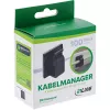 InLine 59971G Kabel-Organizer Universal Kabelhaken Schwarz 100 Stück