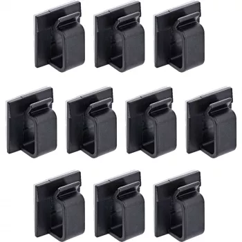 InLine 59971F Kabelmanager Universal Kabelhalter Schwarz 10 Stück