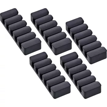 InLine 59971K Kabelorganizer Universal Kabelclip Schwarz 5 Stk.