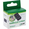 InLine 59971J Kabel-Organizer Universal Kabelclip Schwarz 5 Stück