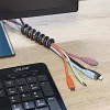 InLine 59972C Kabel-Organizer Universal Kabelmantel Schwarz 5 Stk.