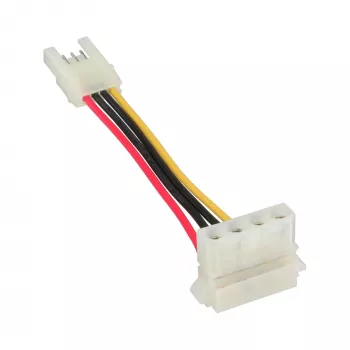 InLine Power Adapter intern Floppy Buchse / Molex 4pol Stecker 0,06 m