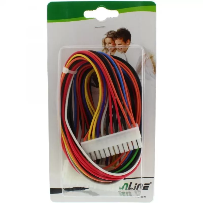 InLine Mainboard-Kabel ATX 24-pin Stecker / Buchse 0,45 m
