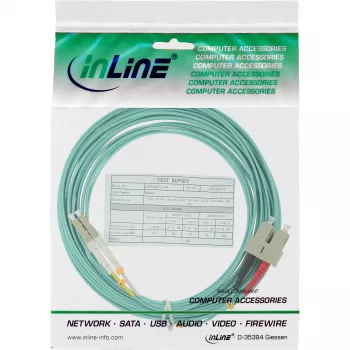 InLine Glasfaser-Duplexkabel LC/SC 50/125µm OM3 7,5m