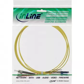 InLine Glasfaser-Duplexkabel LC/ST 9/125µm OS2 2m