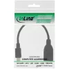 InLine Micro-USB-OTG-Adapterkabel, Micro-B-Stecker auf USB-A-Buchse, 0,1 m