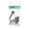 InLine SATA-Stromadapterkabel Stecker auf Buchse auf 2x SATA + 4-Pin-Molex-Stromanschluss