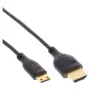InLine High Speed HDMI-Kabel mit Ethernet, AM/CM, superflach, schwarz/gold, 1,8 m