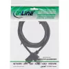 InLine High Speed HDMI Kabel mit Ethernet, AM/DM, superflach, schwarz/gold, 1m