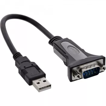 USB 2.0 auf Seriell Adapterkabel InLine 33306I 0,25 m Schwarz