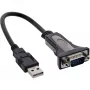 USB 2.0 auf Seriell Adapterkabel InLine 33306I 0,25 m Schwarz