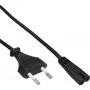 InLine Schweiz Netzkabel CEE7/16-Stecker auf Euro8 C7, schwarz, 1,8 m