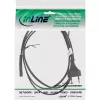 InLine Schweiz Netzkabel CEE7/16-Stecker auf Euro8 C7, schwarz, 1,8 m