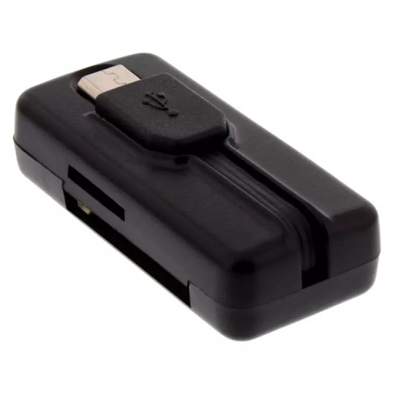InLine OTG Kartenleser Dual Flex für SD, microSD mit USB-Port und 2 Kartenslots