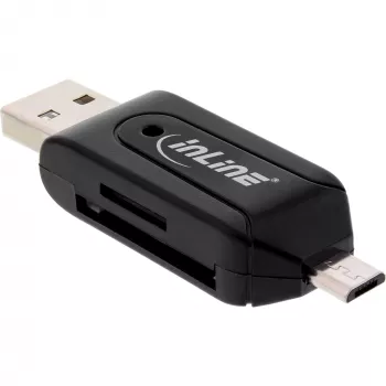 InLine OTG Dual-Kartenleser für SD und microSD 66779