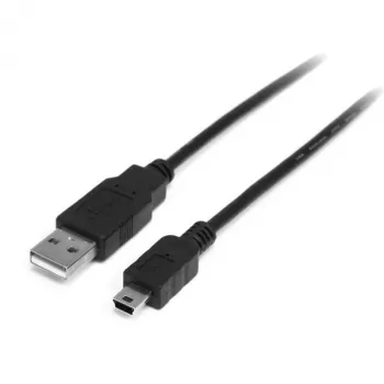 StarTech.com 0,5 m Mini-USB-2.0-Kabel – A auf Mini-B – M/M, 0,5 m, USB A, Mini-USB B, USB 2.0, Stecker/Stecker, Schwarz