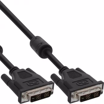 InLine DVI-D-Kabel 18+1 Stecker/Stecker Single Link 2 Ferritkerne 2 m