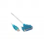 USB-Druckerkabel InLine 33397I 1,8 m Typ-A-Stecker auf DB25-Buchse