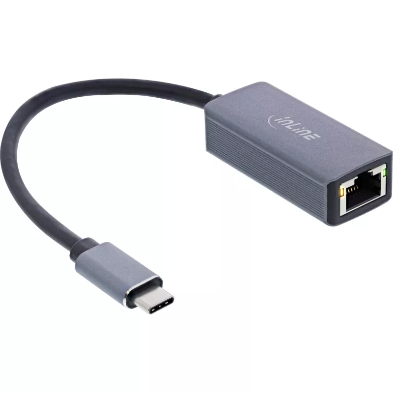 InLine USB 3.2 auf 2.5G Ethernet Netzwerkadapterkabel, USB-C auf RJ45