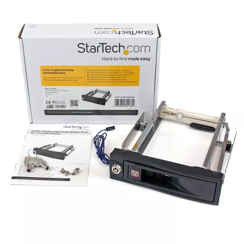 StarTech.com 5,25 Zoll Trayless Hot Swap Mobile Rack für 3,5 Zoll Festplatte