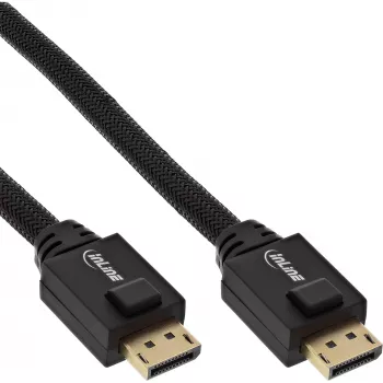 InLine DisplayPort-Aktivkabel, schwarz, vergoldete Kontakte, 15 m