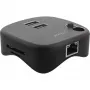 InLine USB 3.0 Multiadapter, 2xUSB-A, RJ45, SD/MicroSD-Kartenleser, schwarz