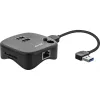 InLine USB 3.0 Multiadapter, 2xUSB-A, RJ45, SD/MicroSD-Kartenleser, schwarz