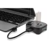 InLine USB 3.0 Multiadapter, 2xUSB-A, RJ45, SD/MicroSD-Kartenleser, schwarz