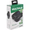 InLine USB 3.0 Multiadapter, 2xUSB-A, RJ45, SD/MicroSD-Kartenleser, schwarz