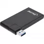 InLine USB 3.0 drehbarer Hub, 4 Ports, schwarz