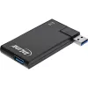 InLine USB 3.0 drehbarer Hub, 4 Ports, schwarz