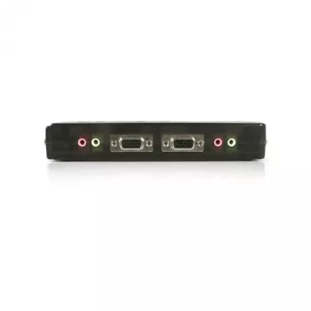 StarTech.com 4-Port schwarzer USB-KVM-Switch-Kit mit Kabeln und Audio
