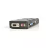 StarTech.com 4-Port schwarzer USB-KVM-Switch-Kit mit Kabeln und Audio