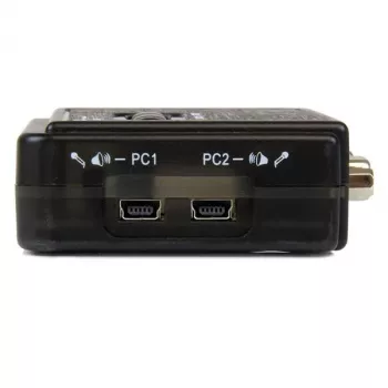 StarTech.com 2-Port Schwarz USB KVM Switch Kit mit Audio und Kabeln