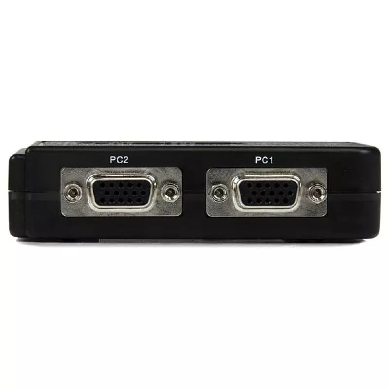 StarTech.com 2-Port Schwarz USB KVM Switch Kit mit Audio und Kabeln