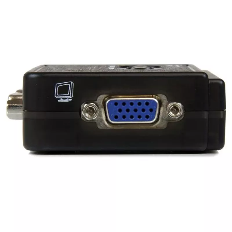 StarTech.com 2-Port Schwarz USB KVM Switch Kit mit Audio und Kabeln