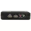 StarTech.com 2-Port Schwarz USB KVM Switch Kit mit Audio und Kabeln